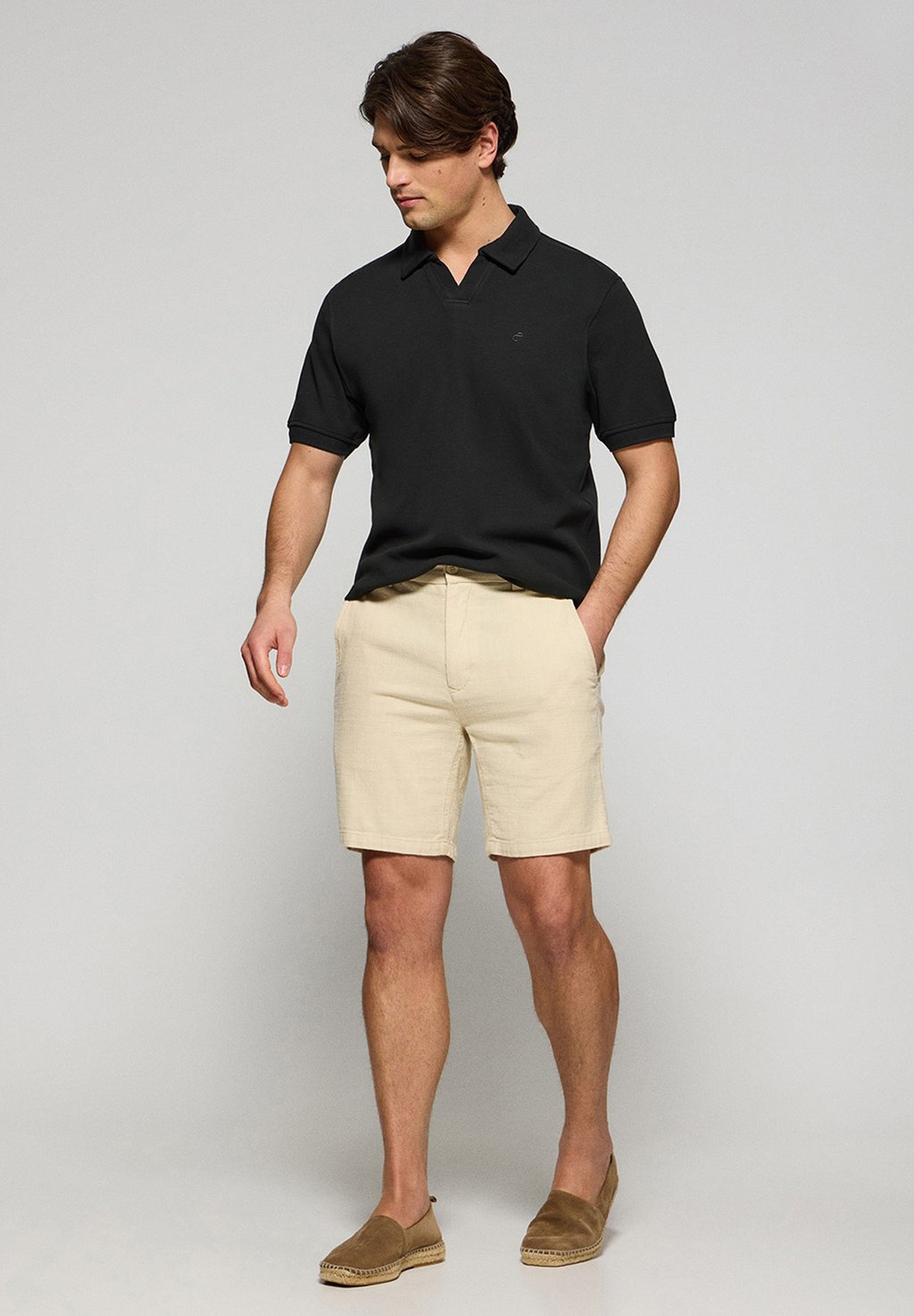 

Рубашка поло MICROESTRUCTURE BUTTONLESS MONOGRAM PASCAL Polo Club, черный