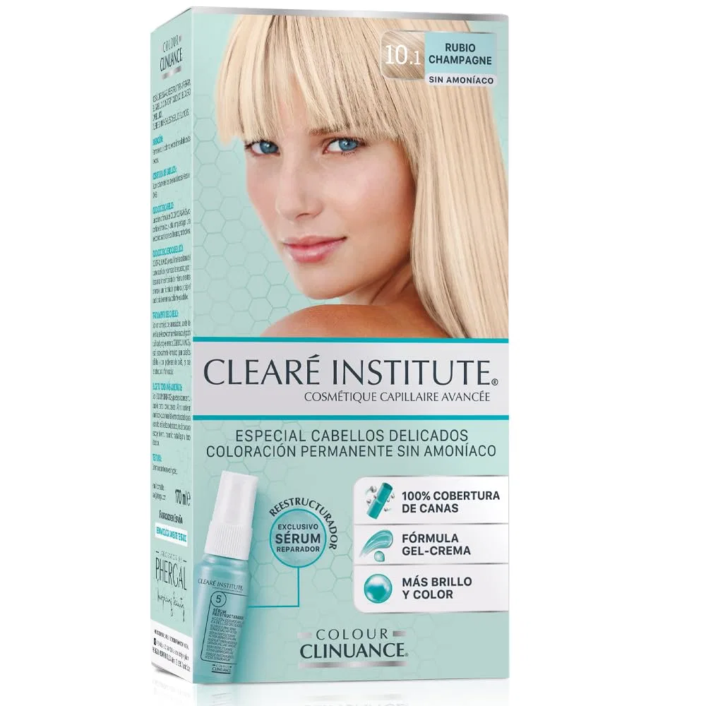 Стойкая краска для волос Colour Clinuance без аммиака, 10.1 шампань блонд Clearé Institute