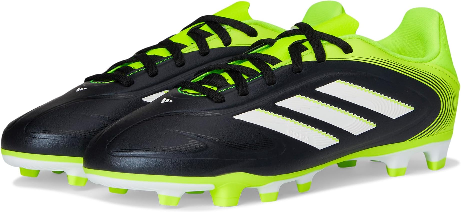 

Кроссовки adidas Kids Copa Club Pure 3 Firm Ground/Multi Ground Cleats, цвет Black/White/Lucid Lemon