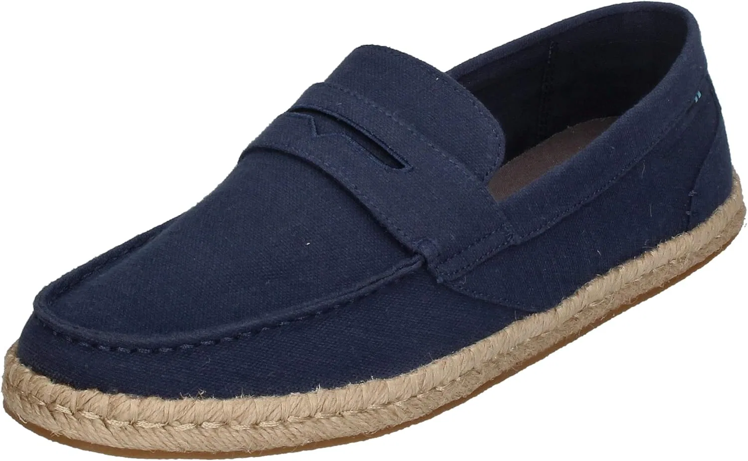 TOMS Herren Stanford Seil туфли, Navy Blue Slubby Fabric