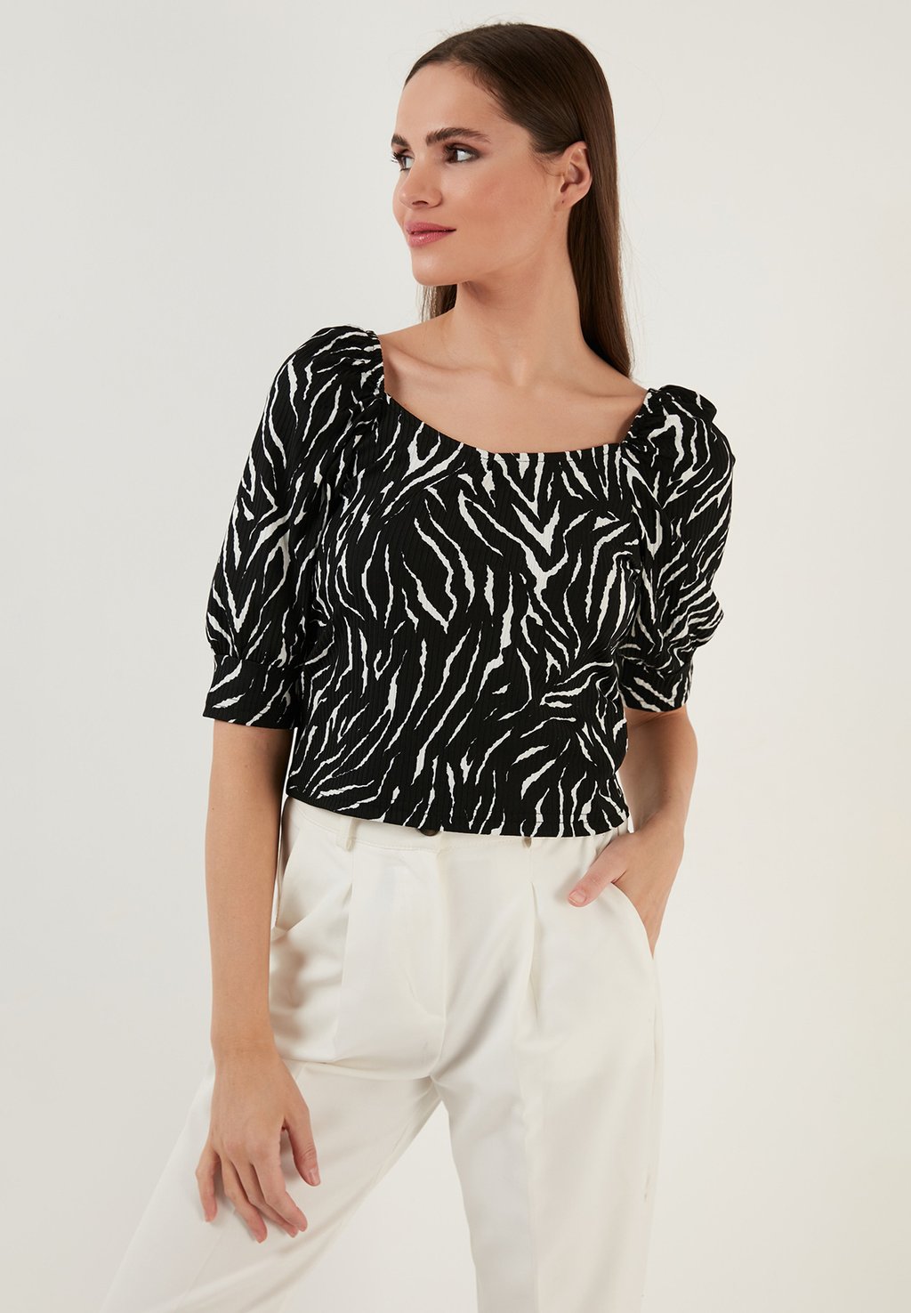

Блуза REGULAR FIT LELA, цвет Striped Black