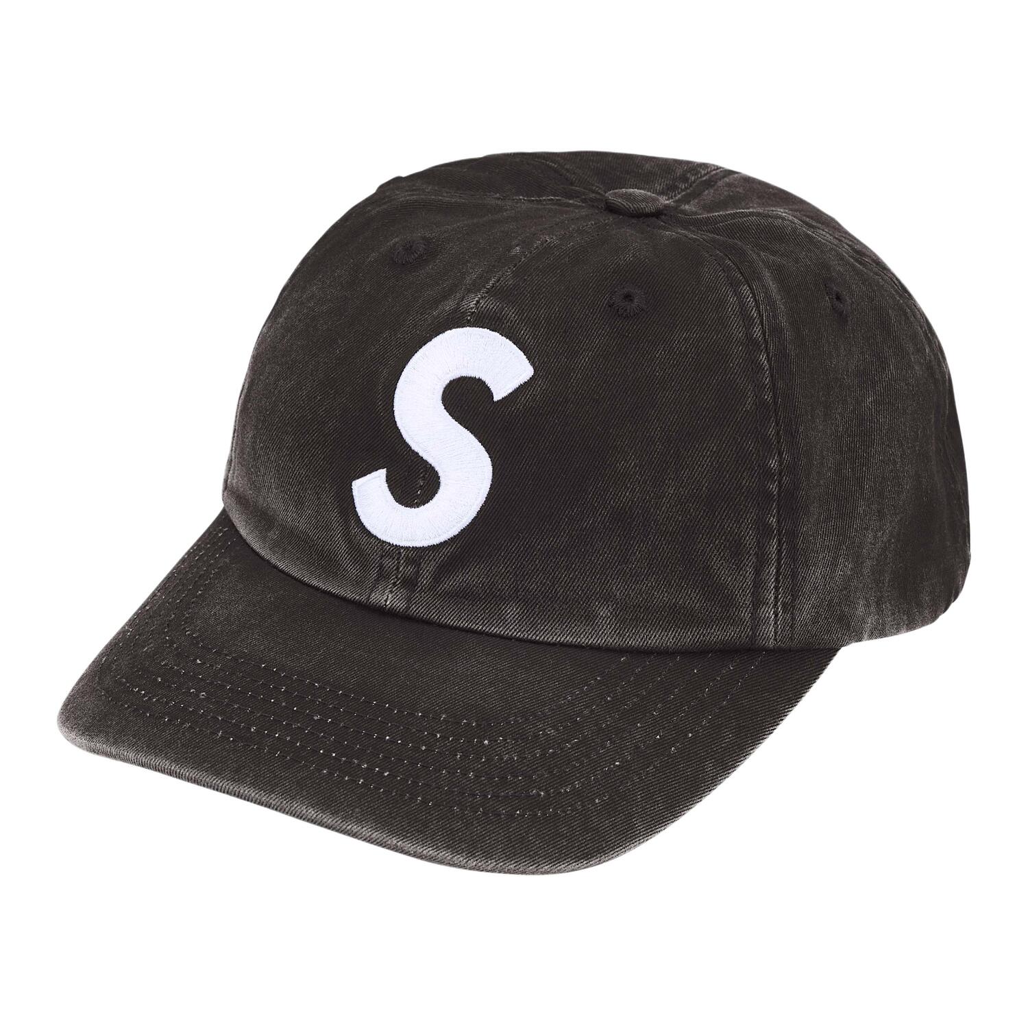 

Supreme Шестипанельная кепка с пигментным покрытием и логотипом S, Black