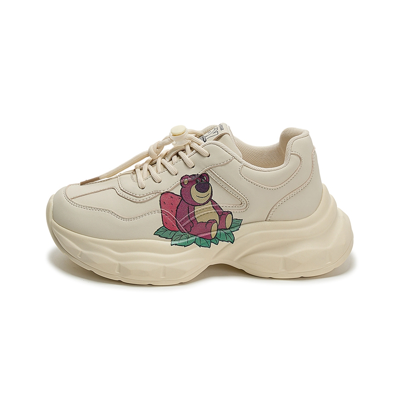 

Нескользящие, противооткатные, амортизирующие, дышащие низкие детские повседневные кроссовки Disney, бежевый зеленый