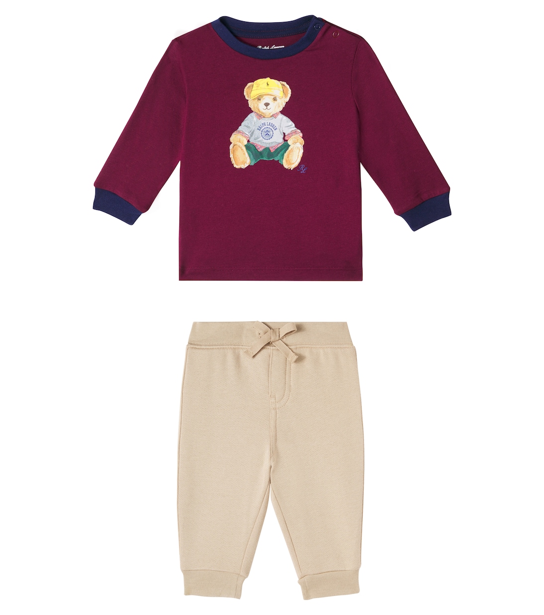 

Комплект из толстовки и спортивных штанов Baby Polo Bear Polo Ralph Lauren Kids, Classic Wine