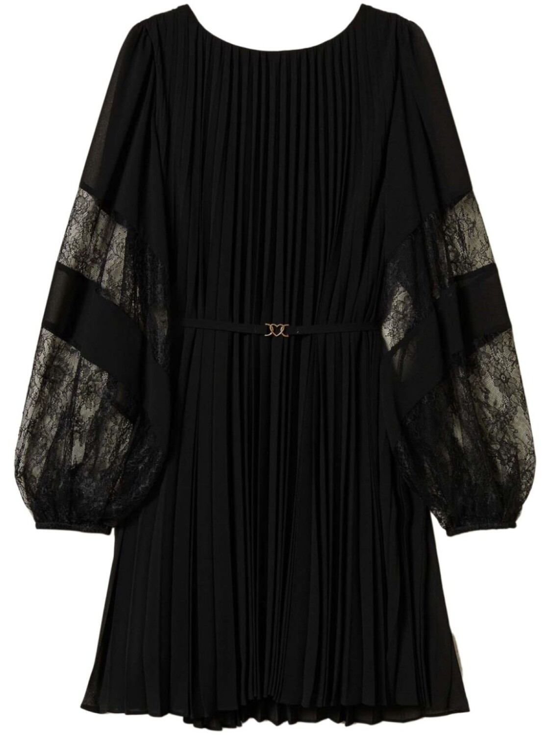 

TWINSET платье мини из ткани жоржет, черный