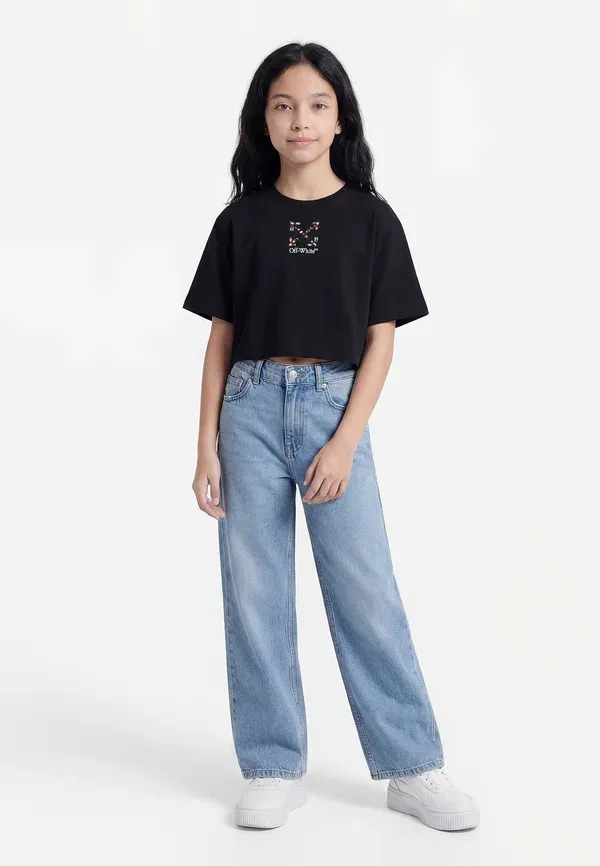 Футболка Arrow stones box tee print t-shirt Off-White, черный