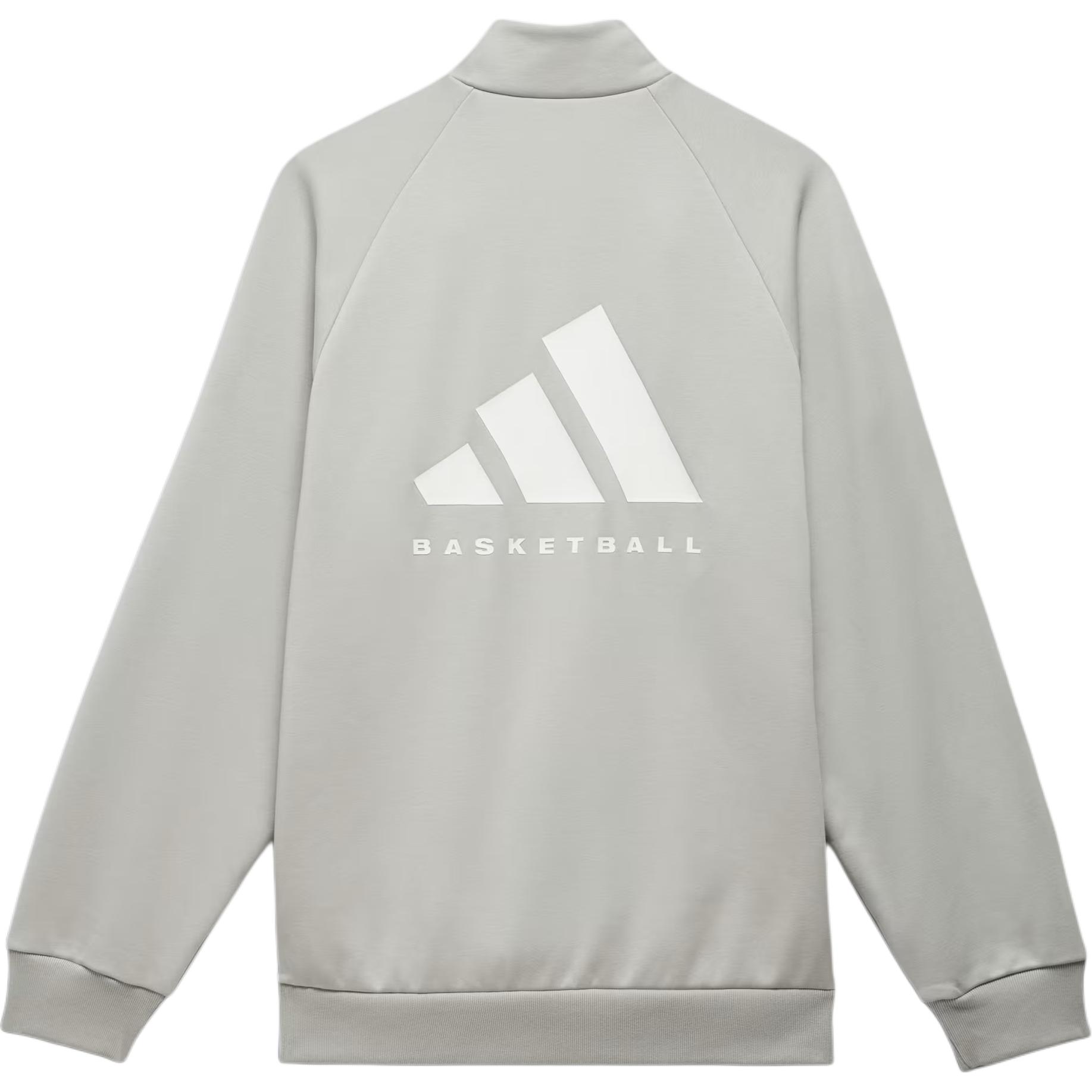 Куртка баскетбольная унисекс серая Adidas Originals — фото 3