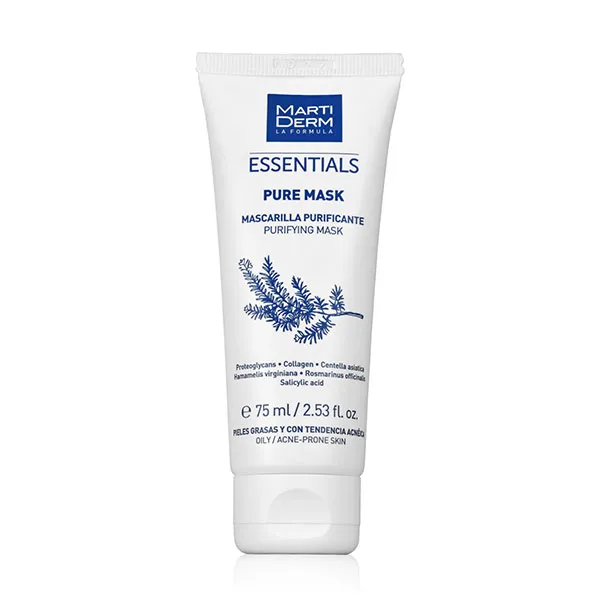 

Маска очищающая и себорегулирующая Essentials Pure Mask Martiderm, 75 ml