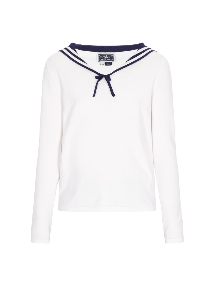 

Пуловер DreiMaster Maritim, цвет offwhite navy