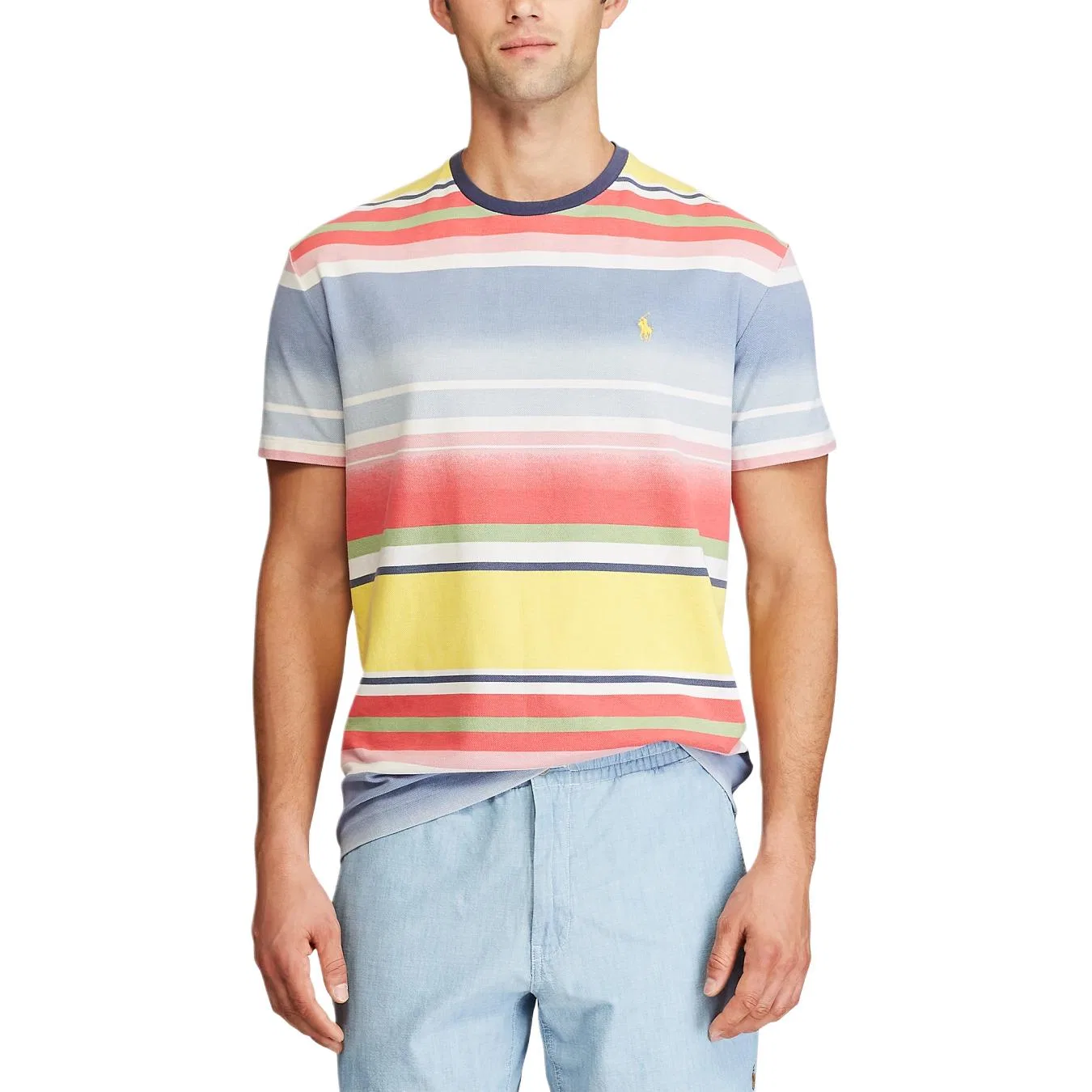 Футболка Polo Ralph Lauren Men's Multicolor Crew Neck — фото 4