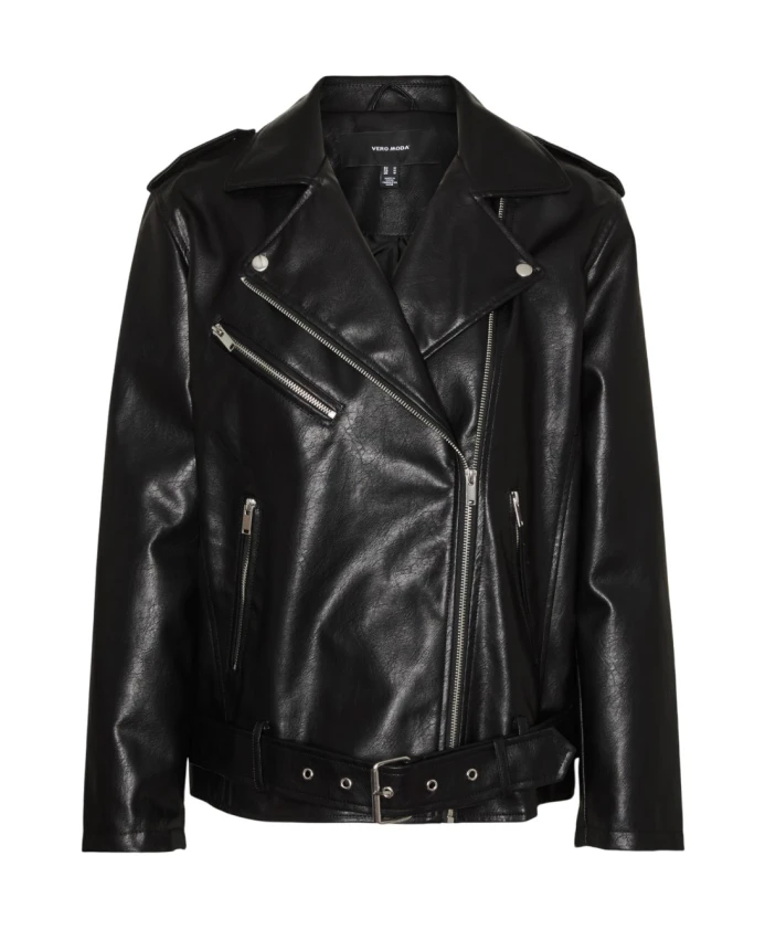 

Стильная кожаная куртка Vero Moda, черный