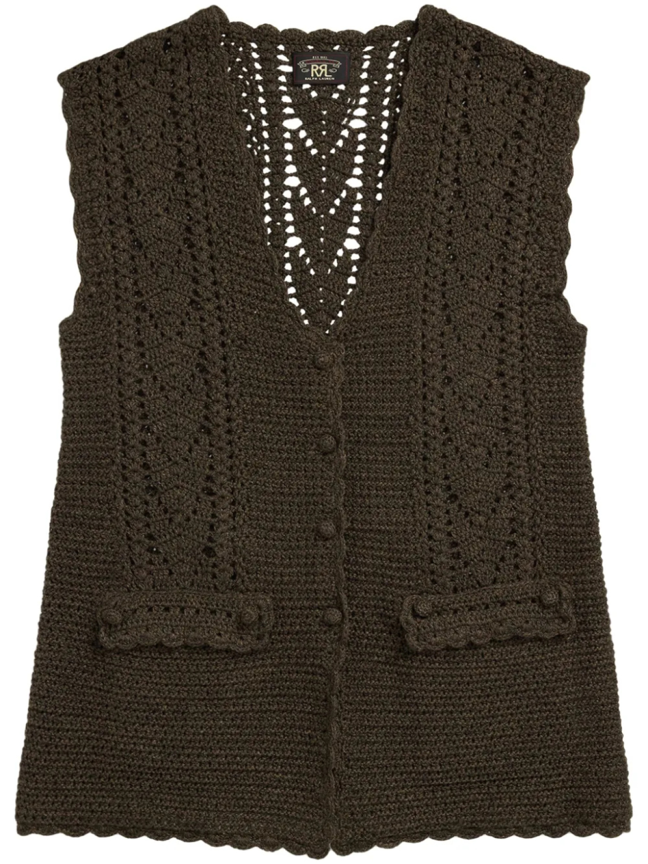 

Ralph Lauren RRL жилет Brill, коричневый