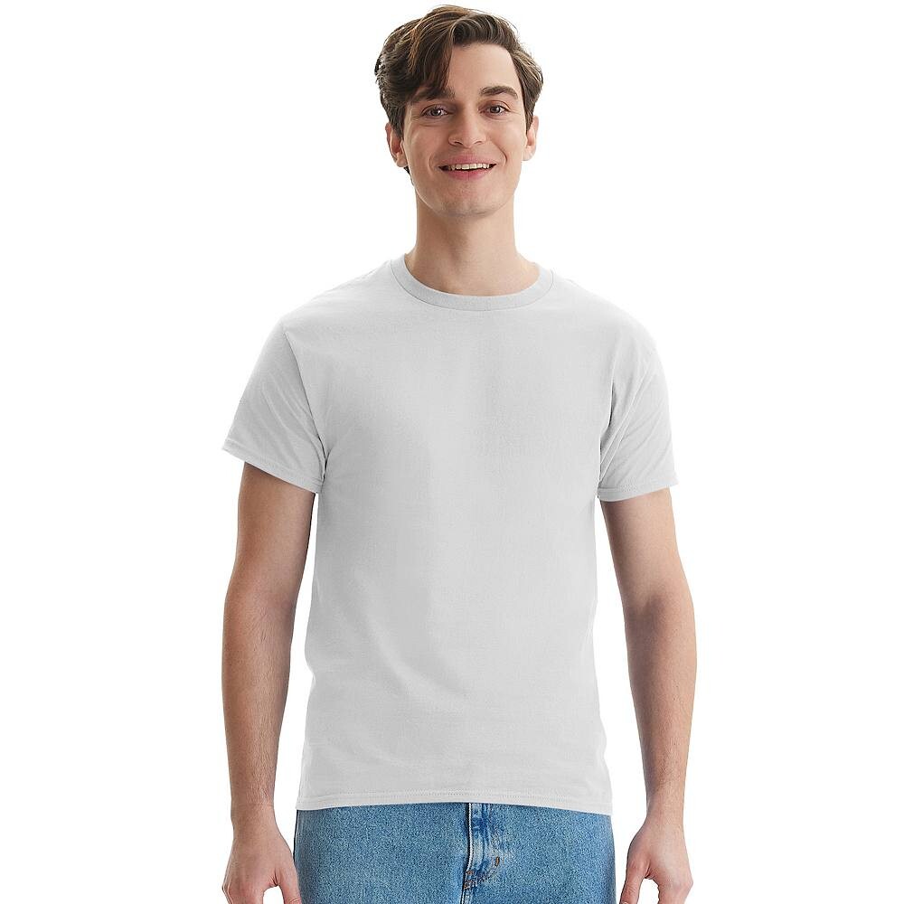 

Мужская хлопковая футболка Hanes Essentials (4 шт.), белый