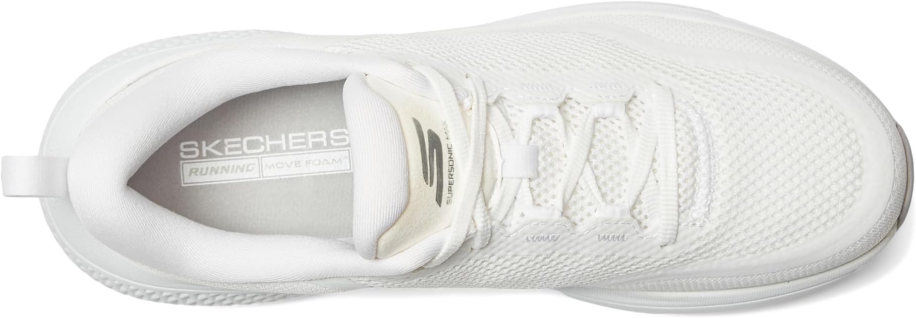 Кроссовки SKECHERS Go Run Supersonic Max, White/Silver — фото 2