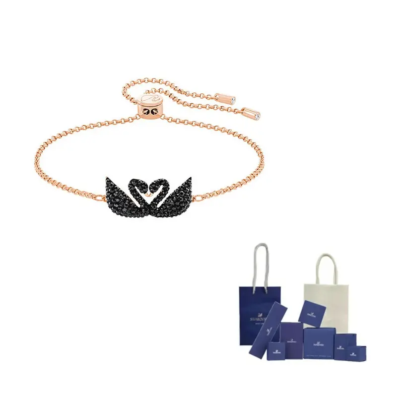 

Браслет ICONAN SWAN для женщин Swarovski, розовое золото-tone plated