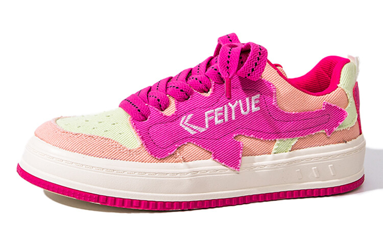 

Кеды, скейтборд обувь женская низкая розовый/розовый Feiyue, розовый/розовый