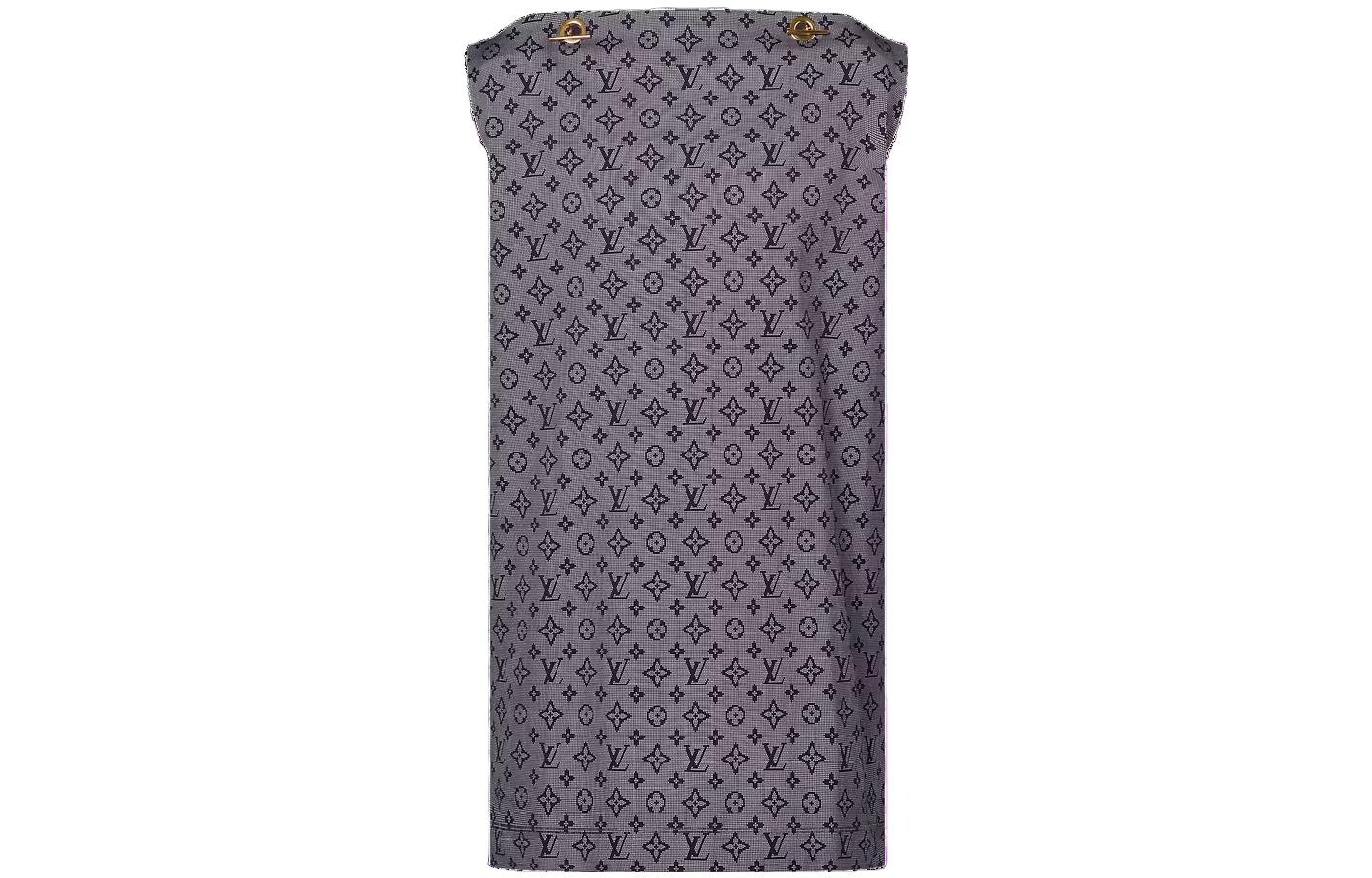 

Платье без рукавов женское серо-синее Louis Vuitton