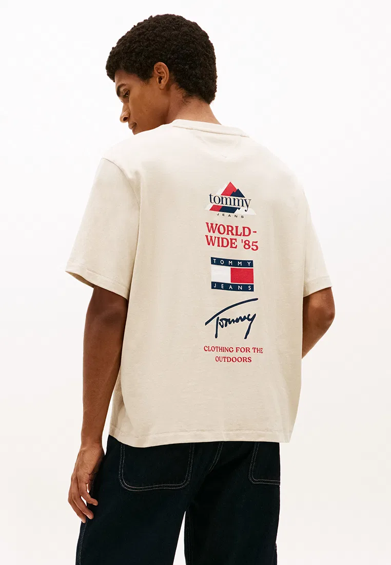 Футболка с принтом, Tommy Jeans, белый Tommy Hilfiger — фото 2