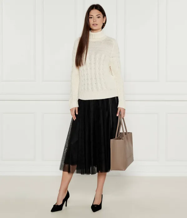 Кожаные туфли на шпильке с декольте Furla, черный — фото 2