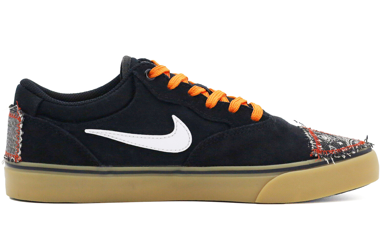 

Кроссовки Nike SB Chron Skateboarding Shoes Unisex Low-top Black/Cyan/Orange/White, черный
