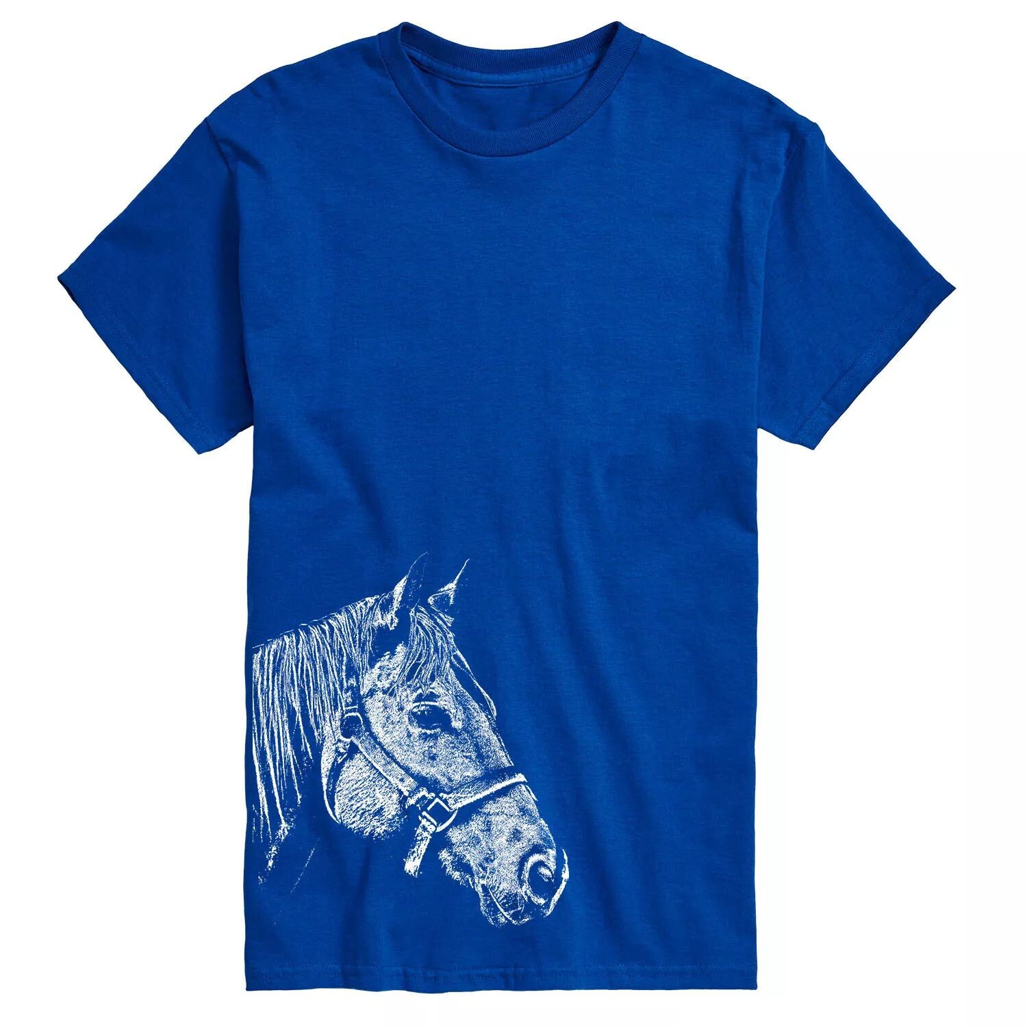 

Футболка Horse с большим и низким боковым профилем Licensed Character, синий