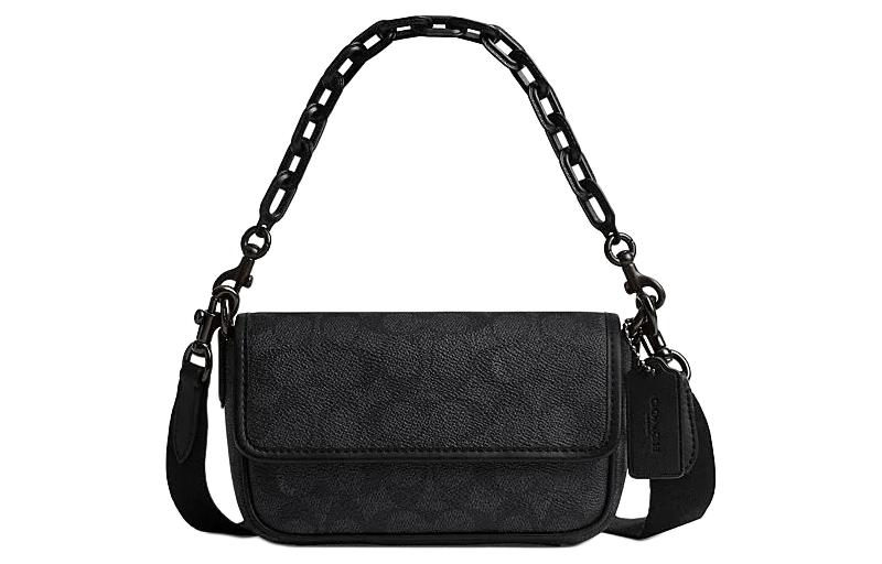

Сумка через плечо Charter Coated Canvas унисекс, черный уголь COACH