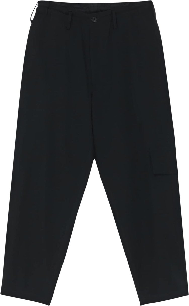 

Брюки Yohji Yamamoto Pour Homme Gabardine Y-Side Seam Tuck 'Black', черный