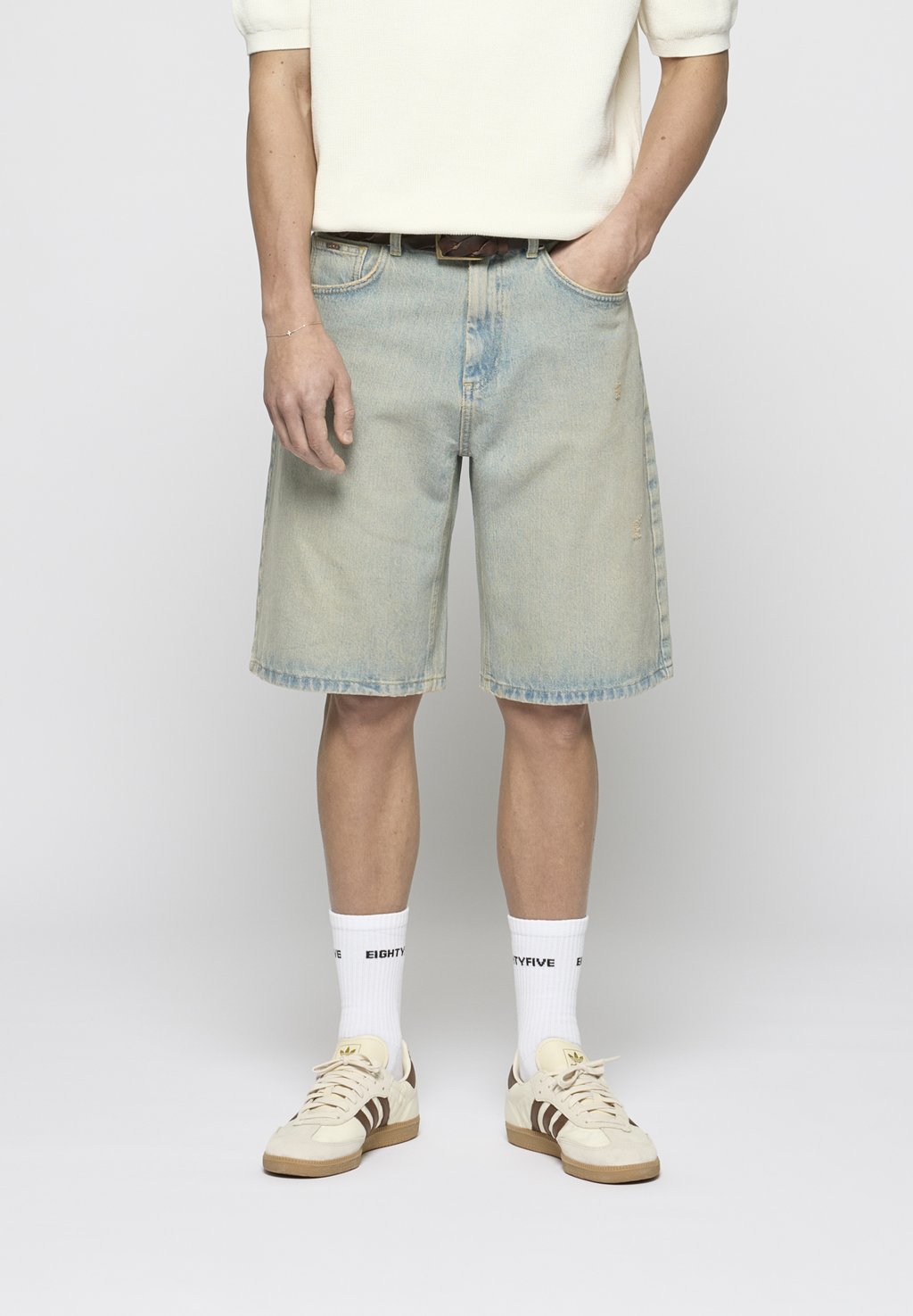 

Джинсовые шорты BAGGY UNISEX EIGHTYFIVE, светло-голубой