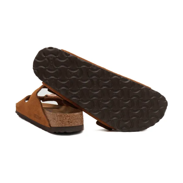 Тапочки Arizona sfb vl из кожи норки Birkenstock, оранжевый — фото 4