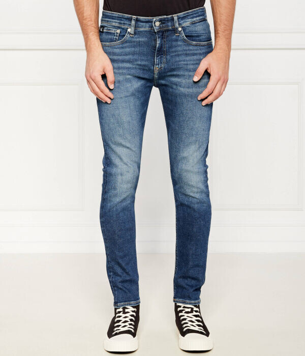 

Джинсы мужские Calvin Klein Jeans Skinny Fit с логотипом, синий