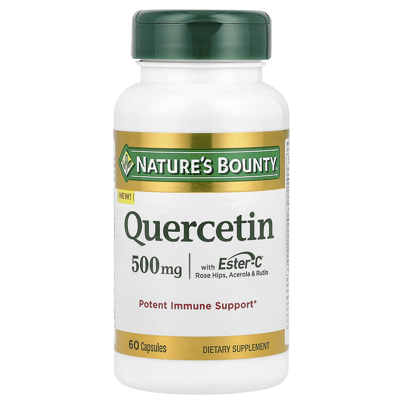 

Nature's Bounty, Кверцетин с Ester-C, 60 капсул