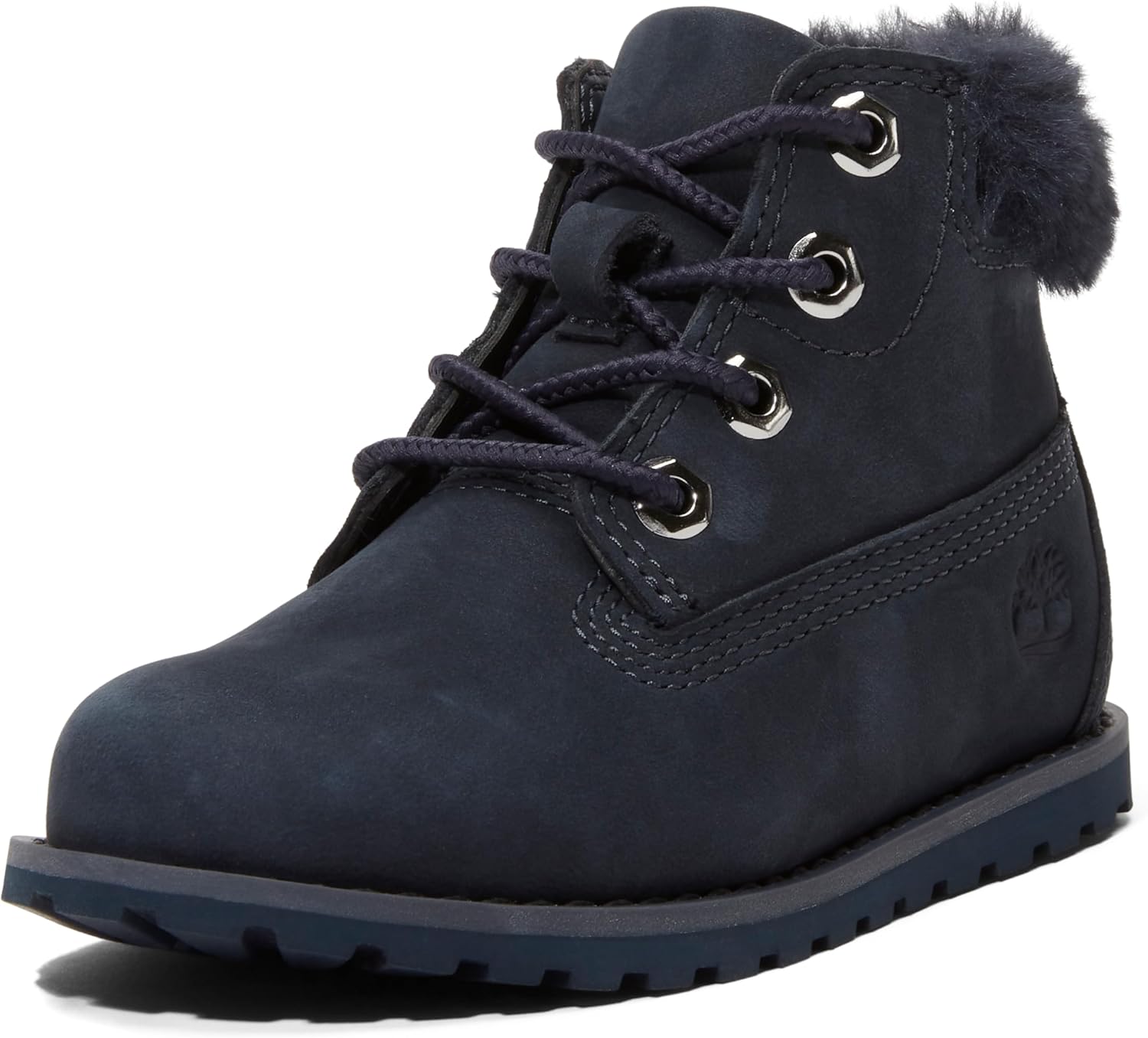 

Ботинки Timberland для мальчиков Pokey Pine Mid с молнией по бокам, Navy Nubuck