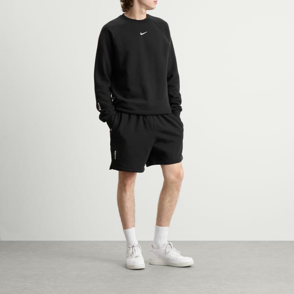 Короткие флисовые шорты Nocta Cardinal Stock Nike, черно-белый — фото 3