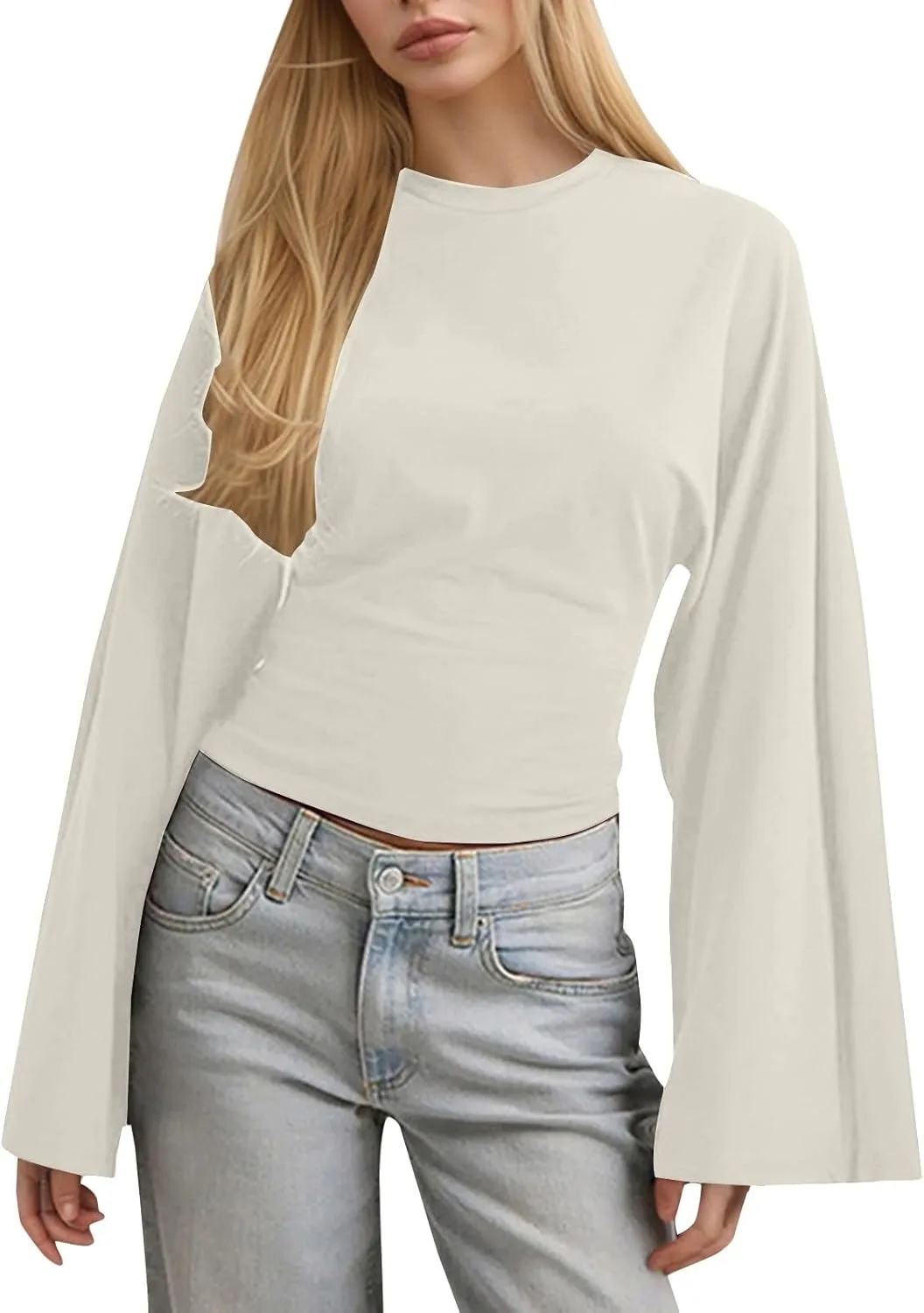 

Женский модный пуловер с длинным рукавом и зауженным силуэтом