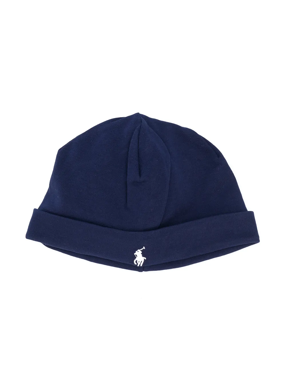 

Шапка бини с вышитым логотипом POLO RALPH LAUREN KIDS, синий