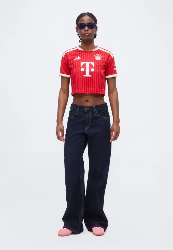 Футболка Adidas Performance Fc Bayern 26/27 Home Cropped Club Wear, ярко-алый/белый — фото 2