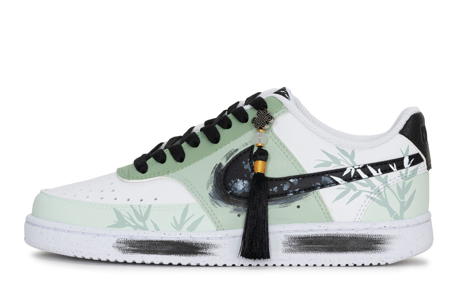 

Кроссовки Nike Court Vision Low Skateboarding Shoes Unisex Low-top White/green, зеленый