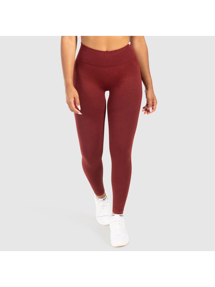 

Леггинсы Yune Seamless Scrunch в цвете Acid Bordeaux SMILODOX