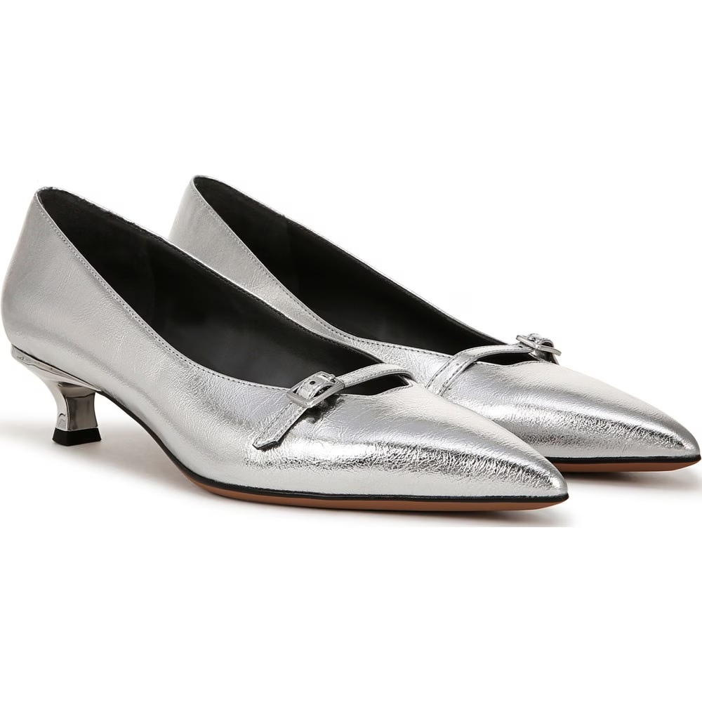 Туфли на каблуке Malia от Franco Sarto, silver faux leather