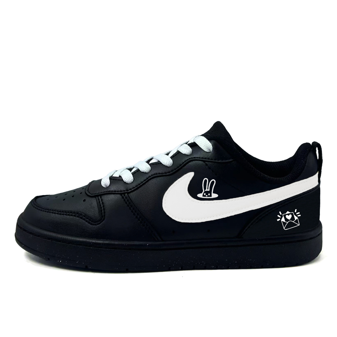 

Nike Детские низкие скейтбордистские кроссовки Court Borough Joyful Bunny из синтетической кожи с противоскользящим и износостойким покрытием