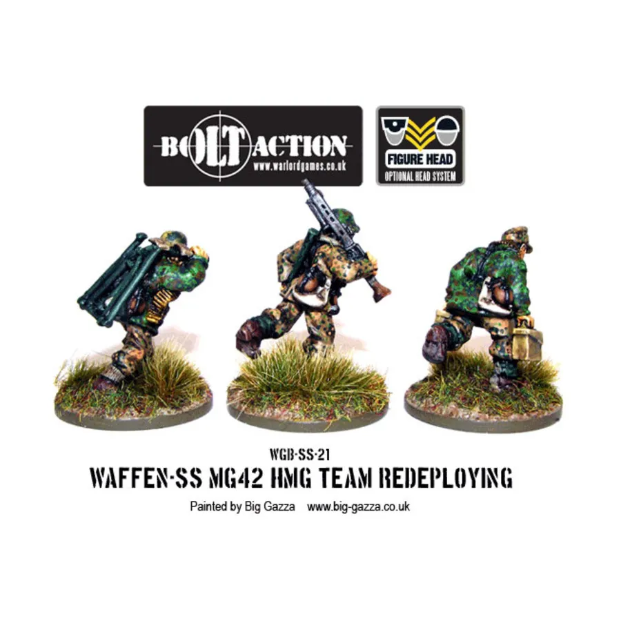 

Ваффен-СС — команда HMG 42, Bolt Action - German - Waffen-SS (28mm)