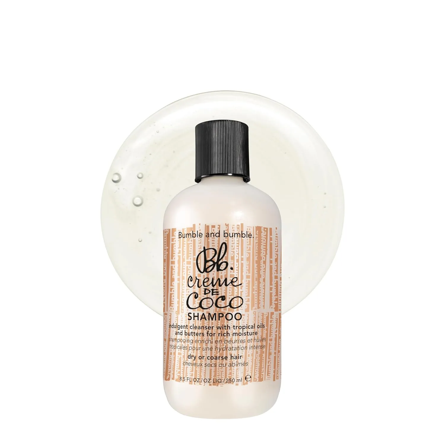 Bumble and bumble Creme De Coco шампунь для сухих волос средней и большой густоты с кокосом, орехом кукуи и маслом мурумуру для увлажнения, блеска и борьбы с пушистостью Bumble And Bumble.