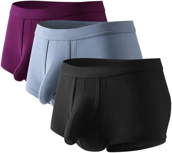 Трусы боксеры, раздельные, хоботок, Solid Color, Color 3 3pcs