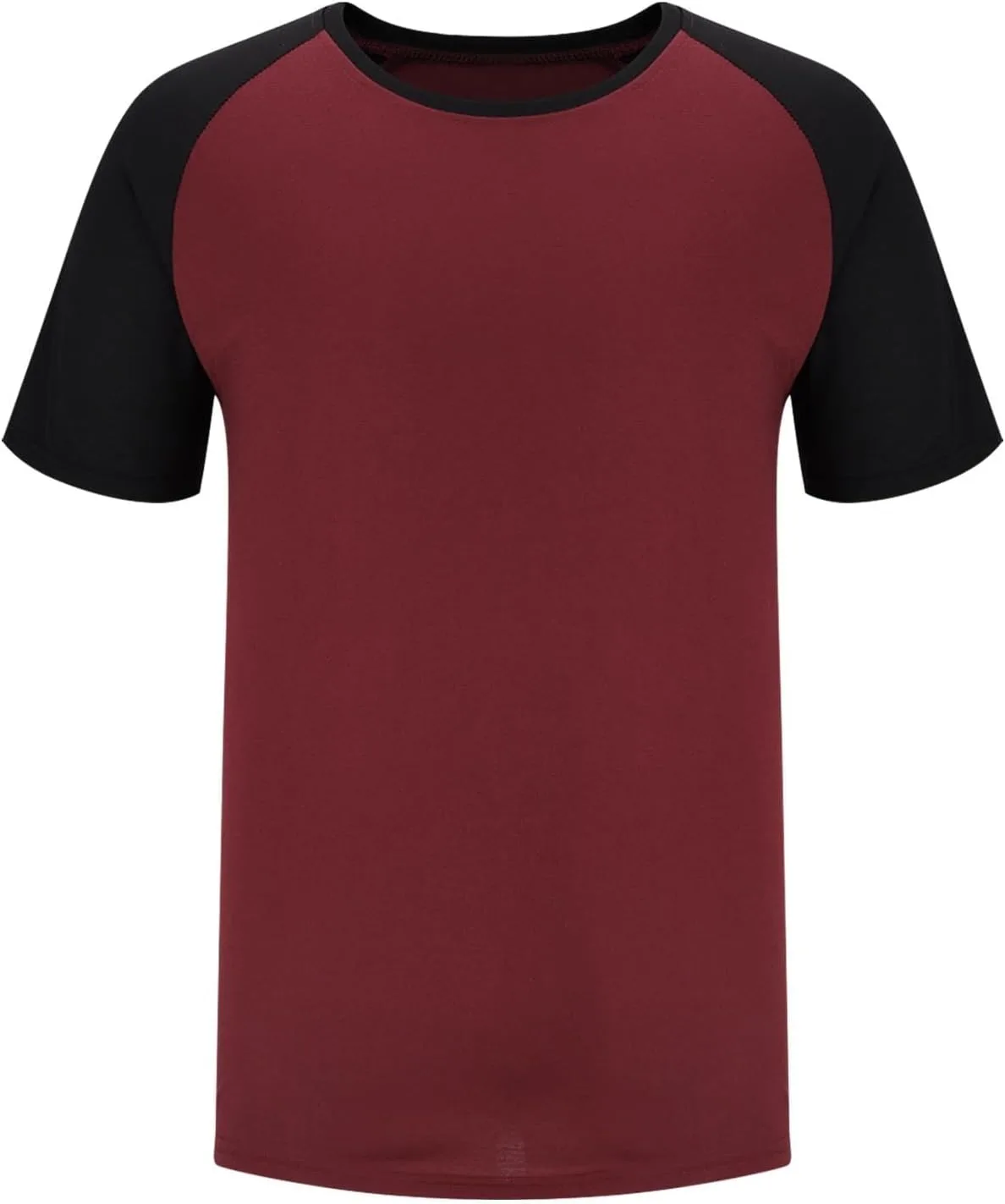 Мужская футболка Casual Slim Fit с коротким рукавом Raglan и цветным блоком — фото 4