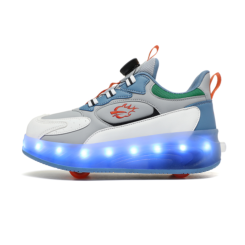 

Износостойкие дышащие противоскользящие детские повседневные кроссовки Kids' Kuding, белый/синий