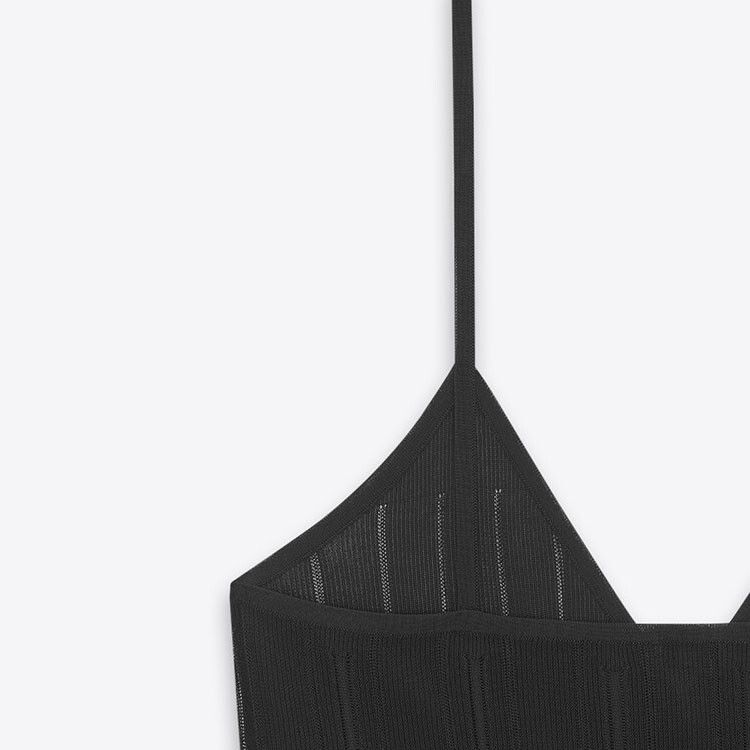 Майка женская черная Saint Laurent — фото 3