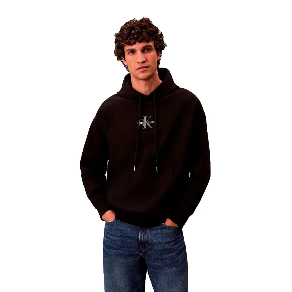 

Худи Calvin Klein Jeans Monologo Premium, черный