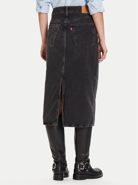Джинсовая юбка regular fit 001VH-0004 Levi'S, черный — фото 3