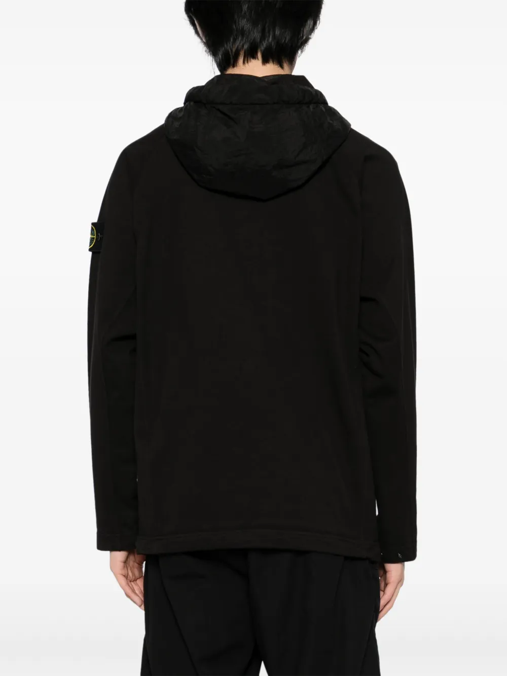 Худи felpa Stone Island, черный — фото 4
