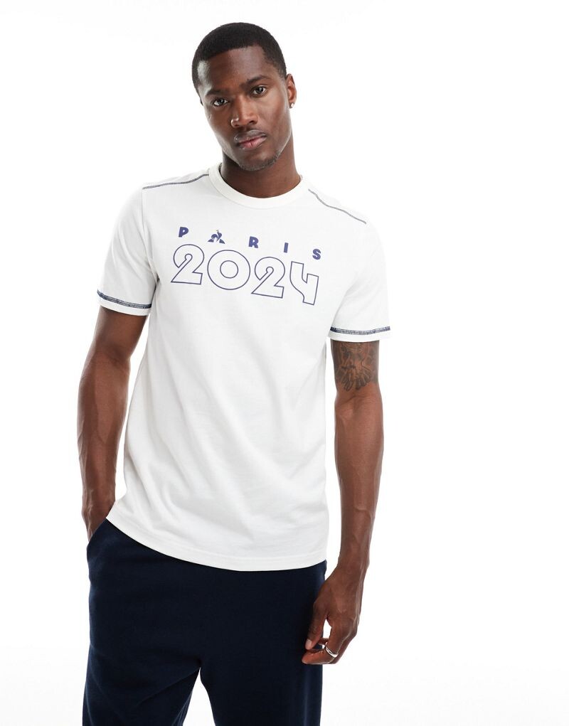 

Le Coq Sportif – Париж 2024 – Белая футболка